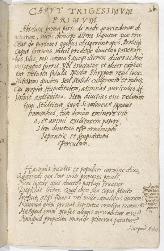 Strona z rękopisu "Victoria deorum, in qva continetvr veri herois edvcatio"