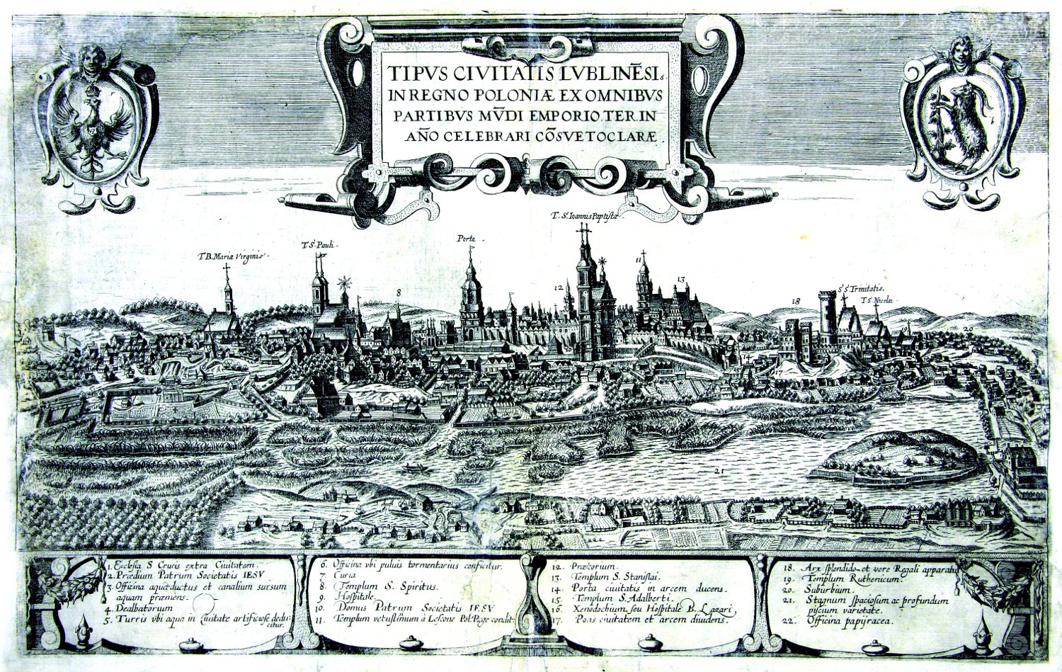 Widok miasta Lublina Hogenberga i Brauna